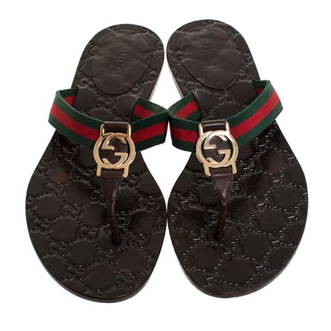 gucci women's gg thong sandal|authentic gucci thong sandals.